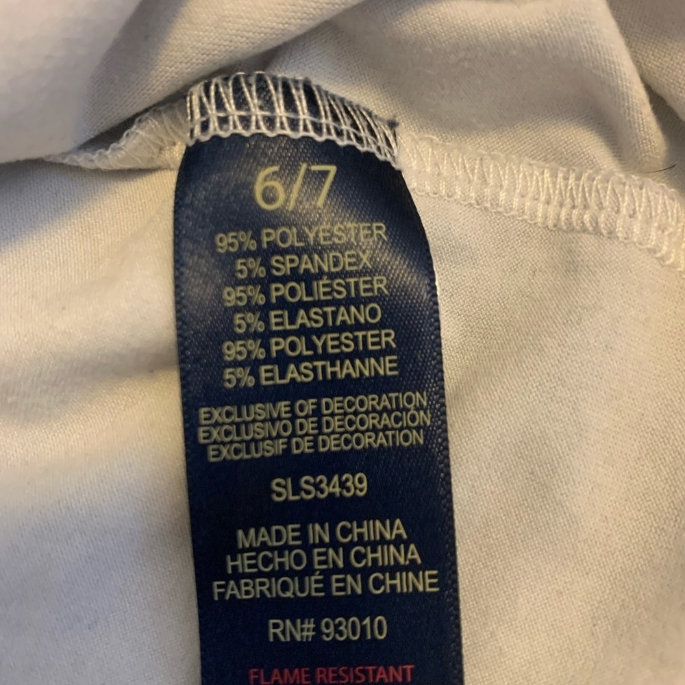 U.S. Polo Assn. White and Blue Pajama Set Classic Comfort - Picture 5 of 8